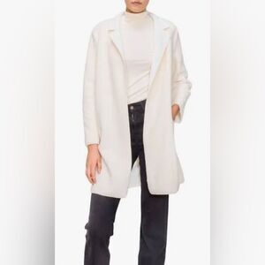 Melloday Faux Shearing Coat Ivory XS NWT IN PACKAGE